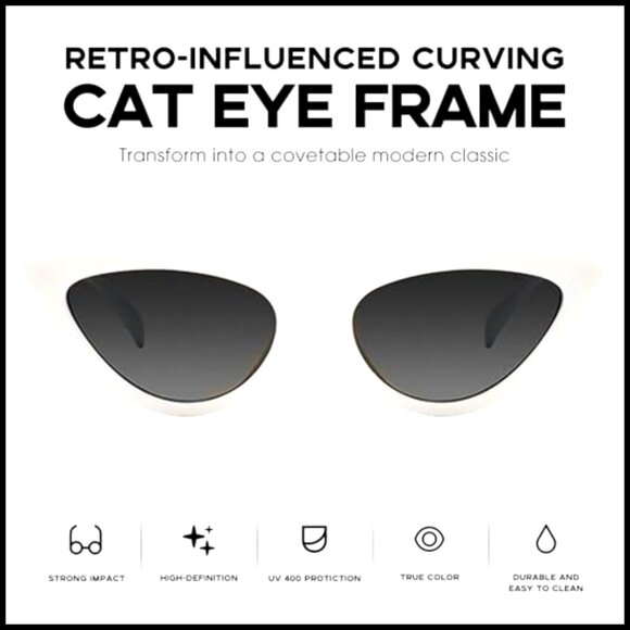 Retro Pointy Cat Eye Sunglasses with UV Protection main image 6